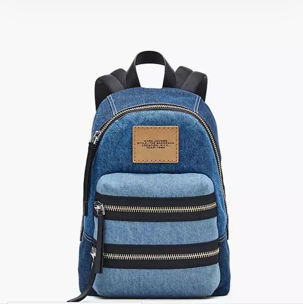 Stylish Denim Medium Backpack
